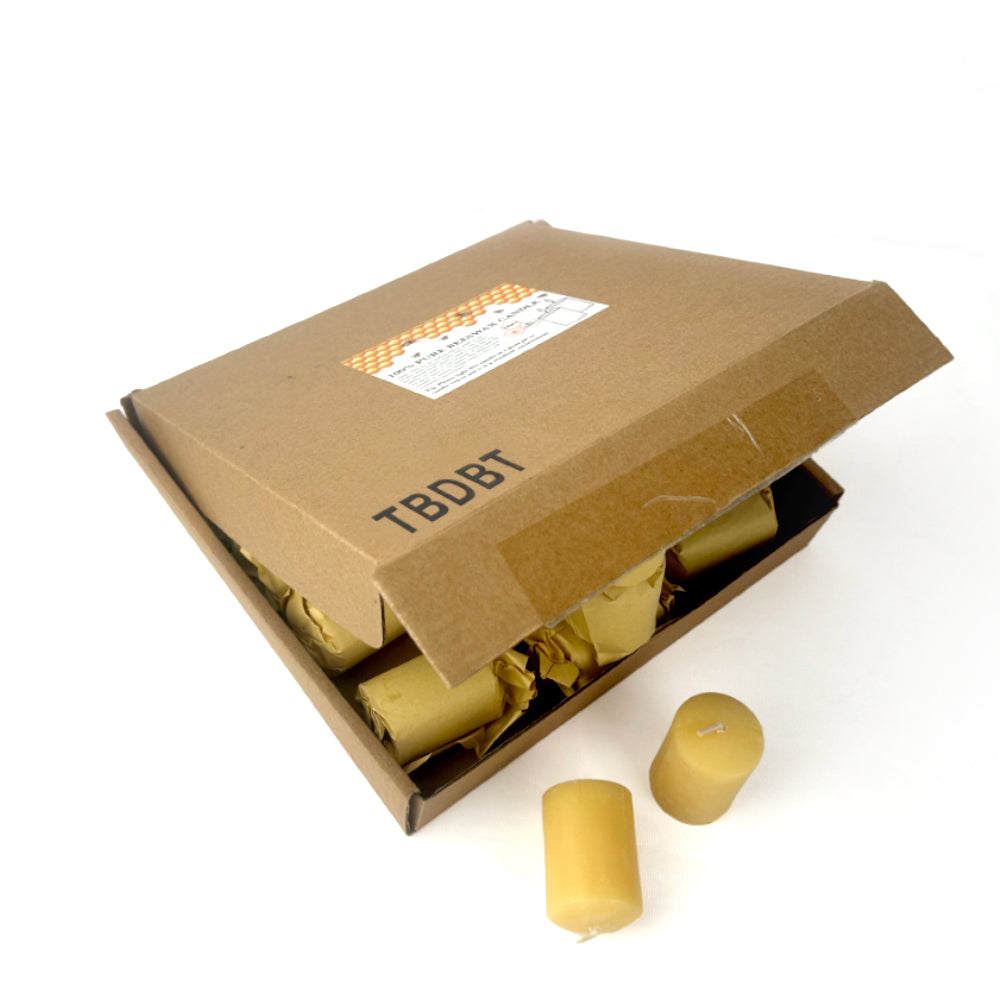TBDBT 24 Pack Beeswax Votive Candles,11-12 Hour Long Burn Time Votive Candles,100% Pure Natural Beeswax Candle Small Beeswax Candles for Prayers Relax