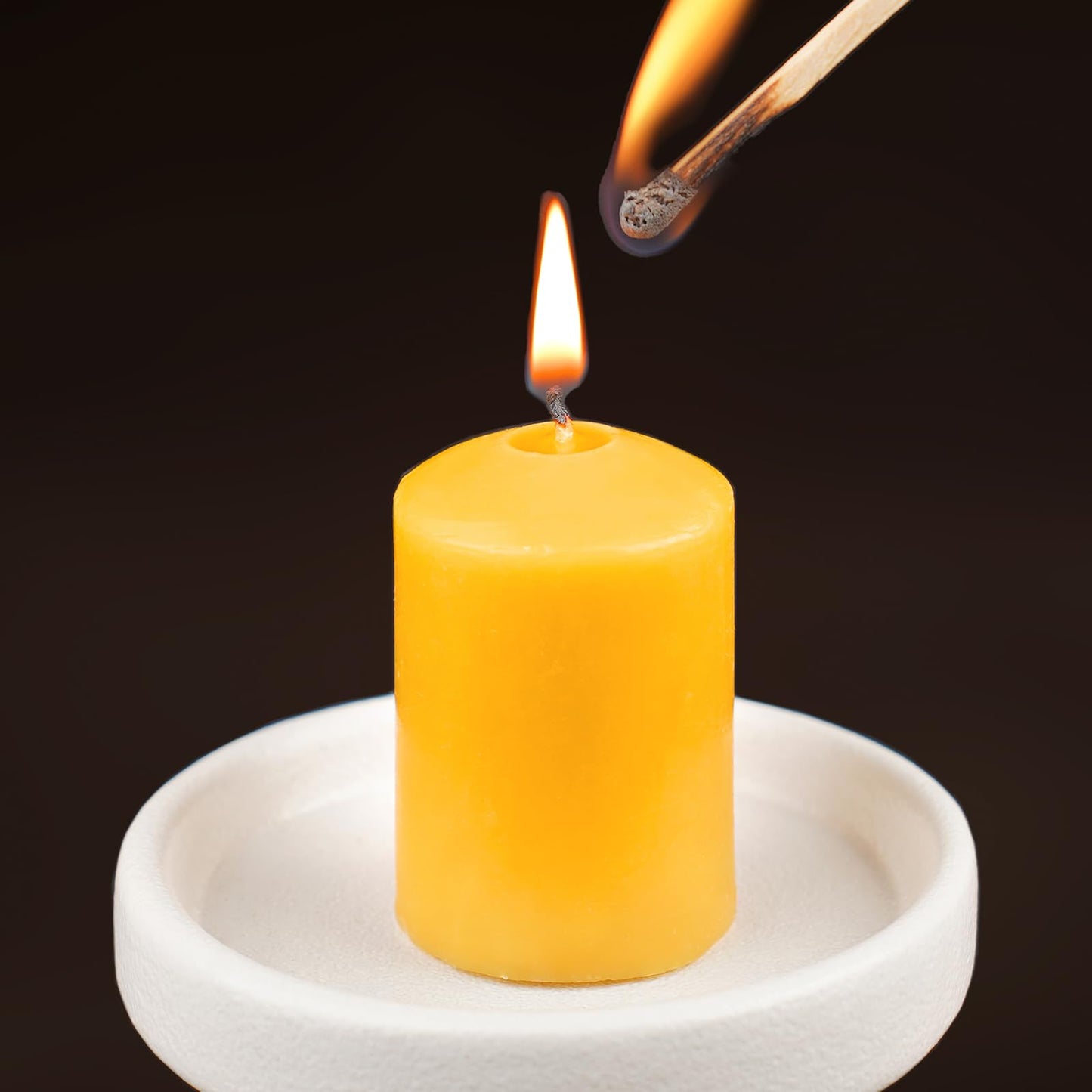 TBDBT 24 Pack Beeswax Votive Candles,11-12 Hour Long Burn Time Votive Candles,100% Pure Natural Beeswax Candle Small Beeswax Candles for Prayers Relax
